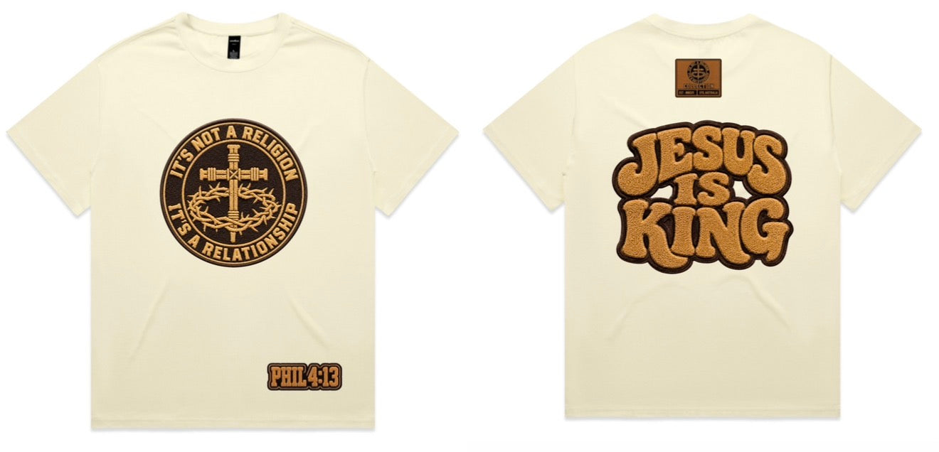 JESUS IS KING OVERSIZE TEES