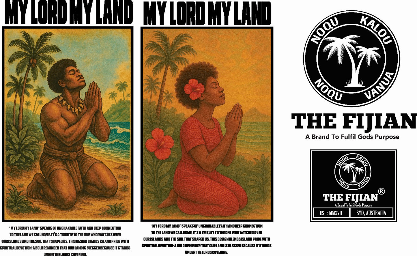 MY LORD MY LAND MENS OVERSIZE TEES