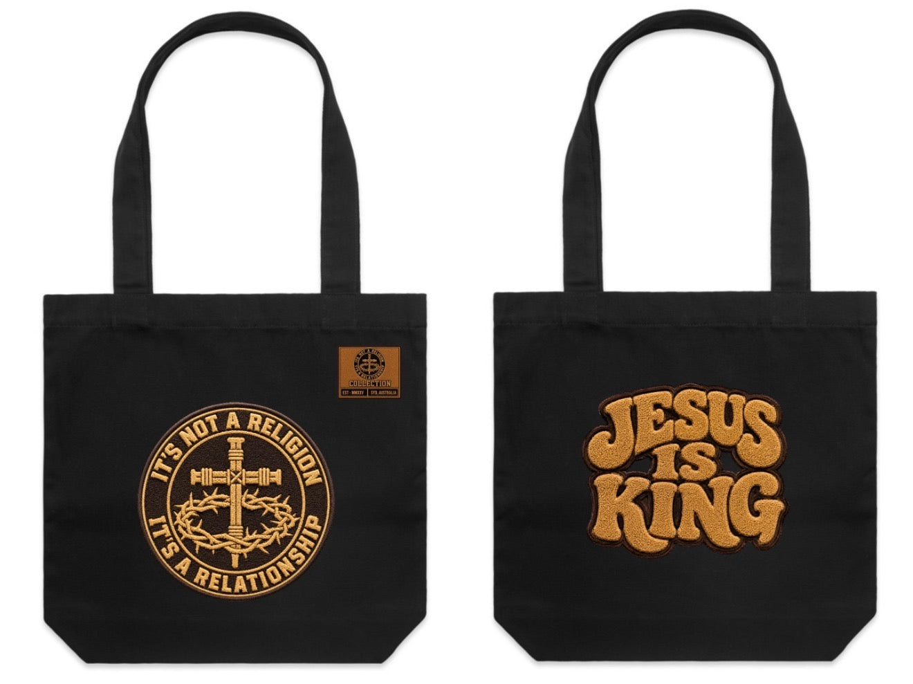 JESUS IS KING TOTE BAG
