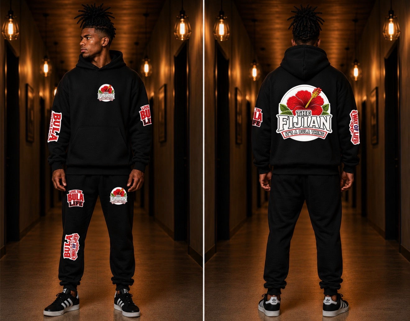The Fijian Hibiscus Hoodie/Trackpants