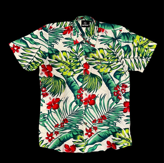 Mens Rayon Hibiscus Shirt