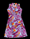 Womens Rayon Hibiscus Dress